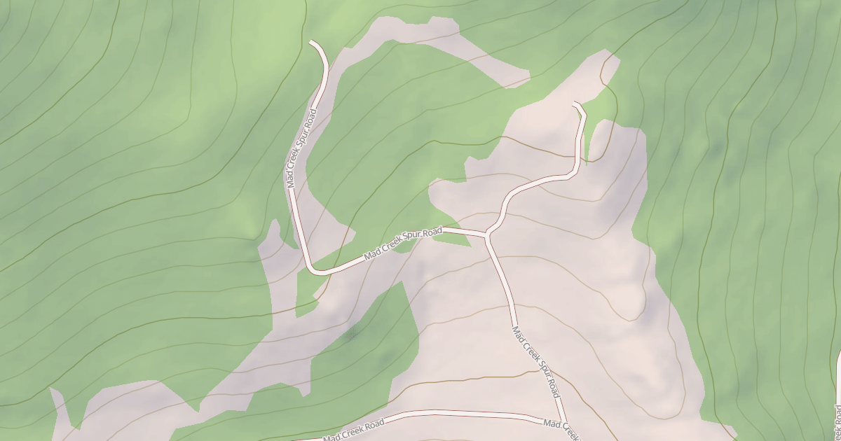 Map preview of MAD CREEK SPUR