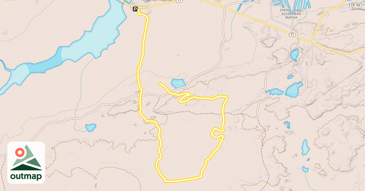Map of Orange Trail in Koochiching