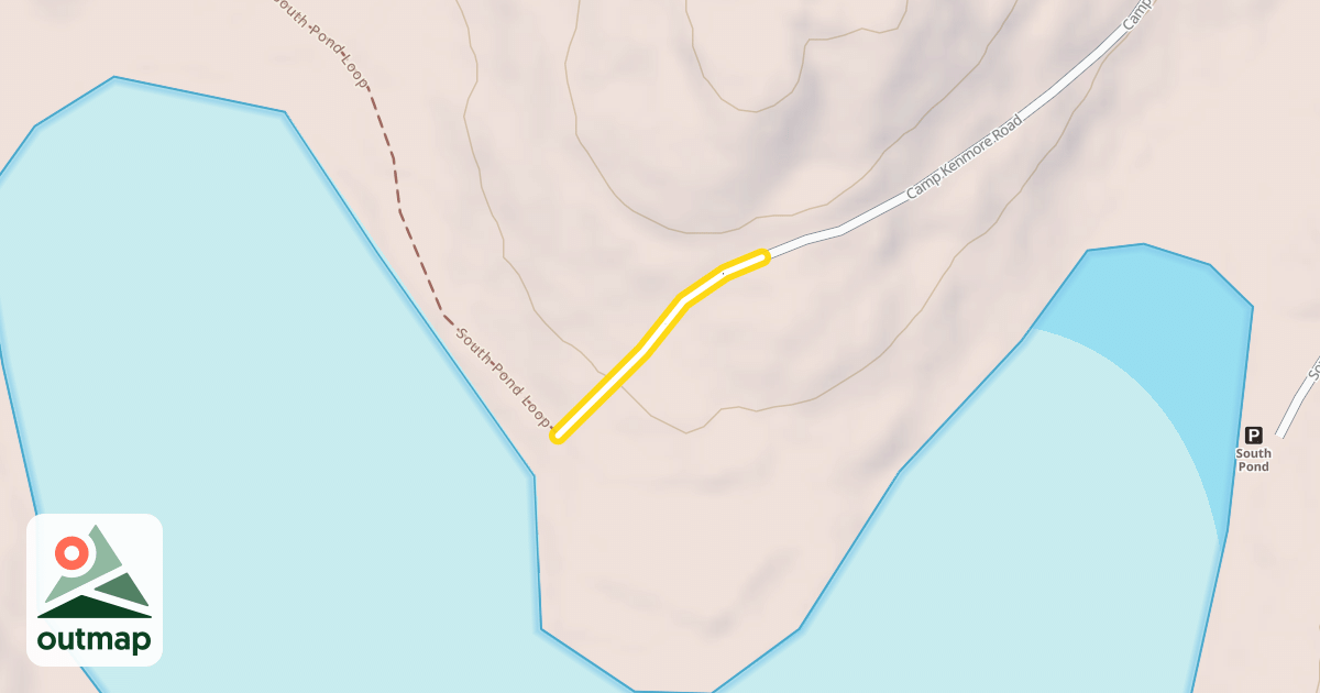 Map of South Pond Loop