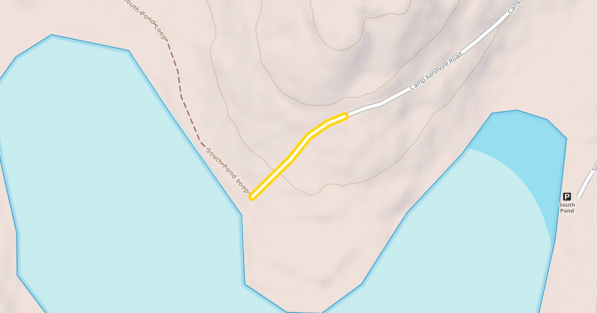 Map preview of South Pond Loop