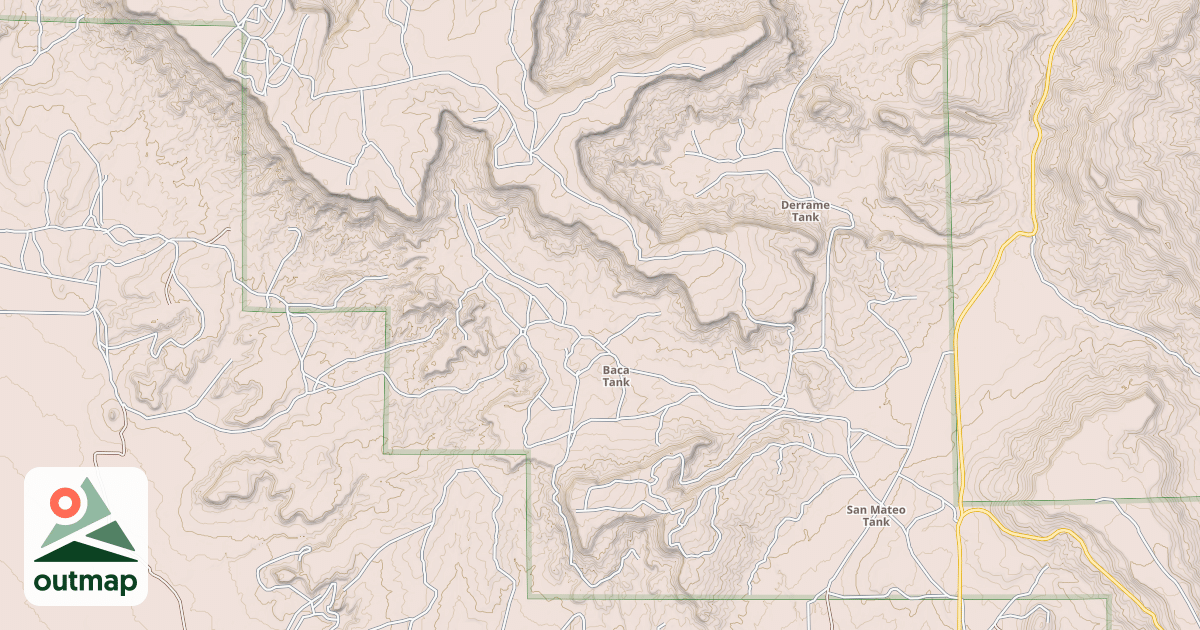 Map of SAN MATEO MESA