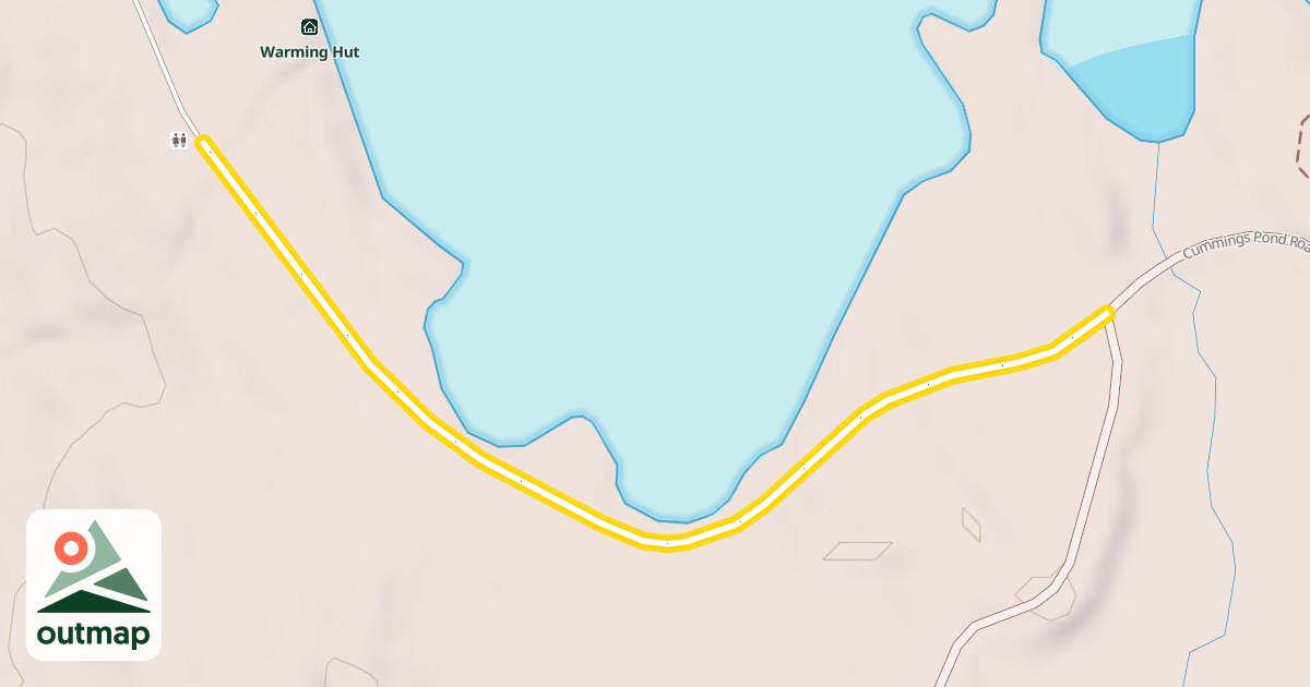 Map of Cummings Pond Road