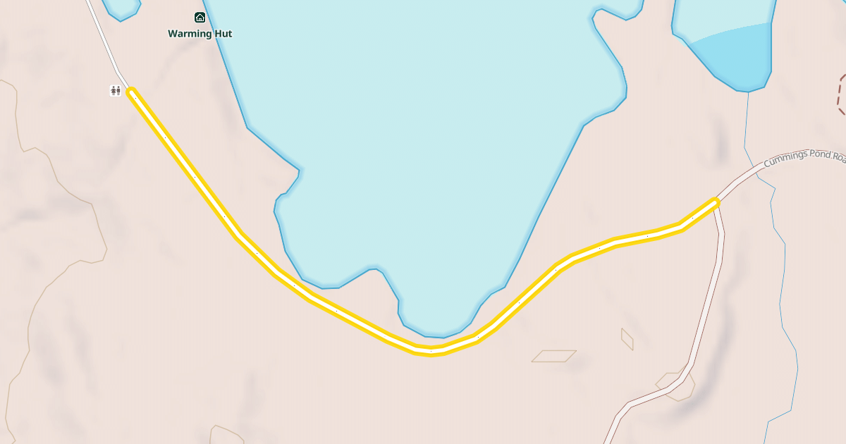 Map preview of Cummings Pond Road