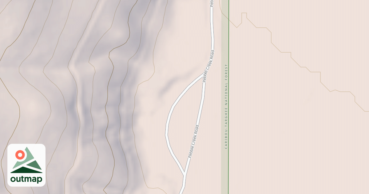 Map of PEBBLE CRK SNOW MACHINE PARKIN