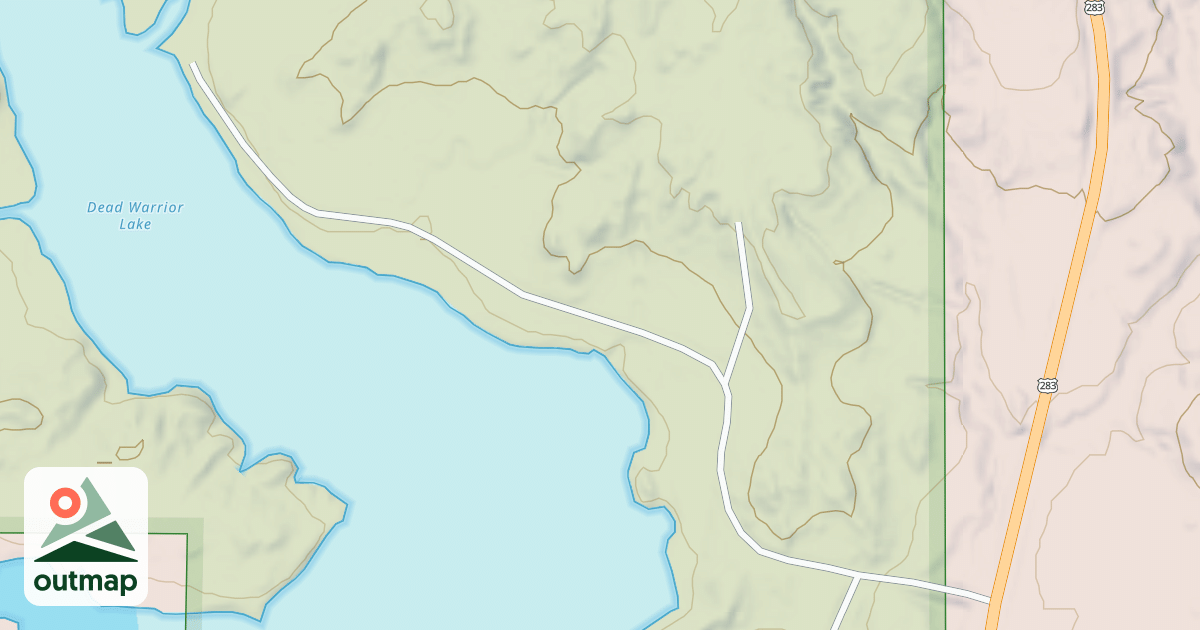 Map of DEAD INDIAN RA
