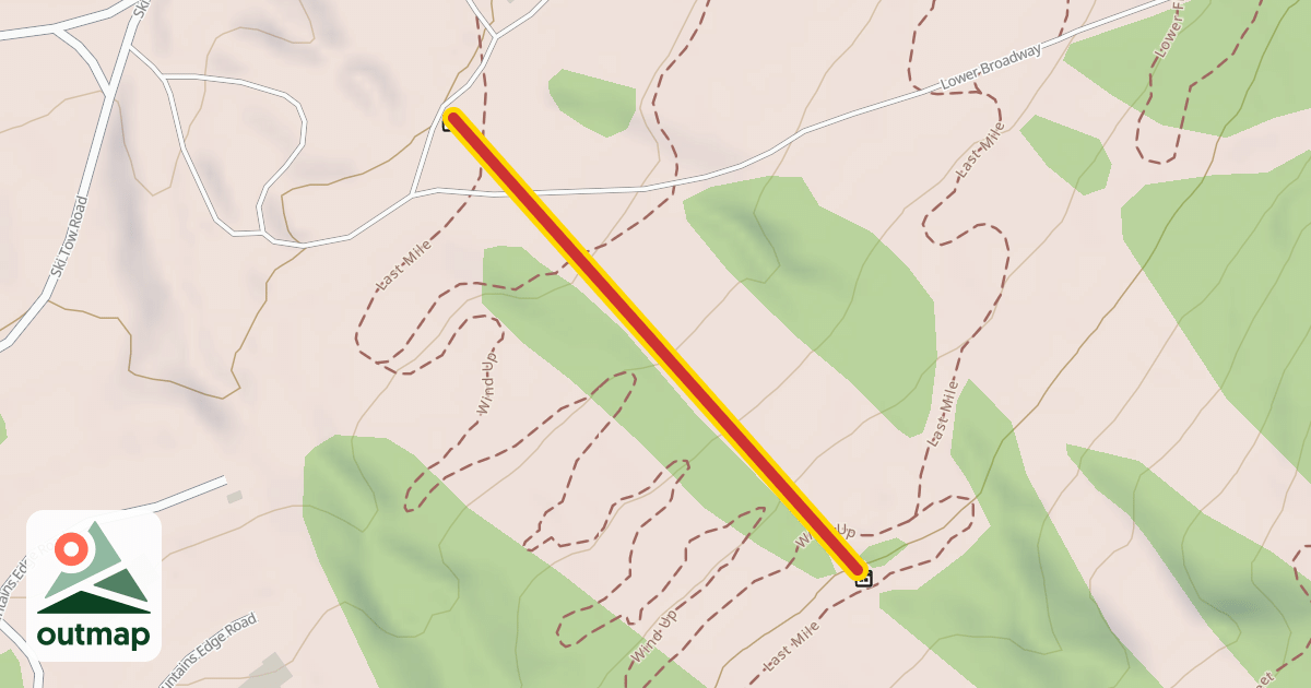 Map of Rope Tow