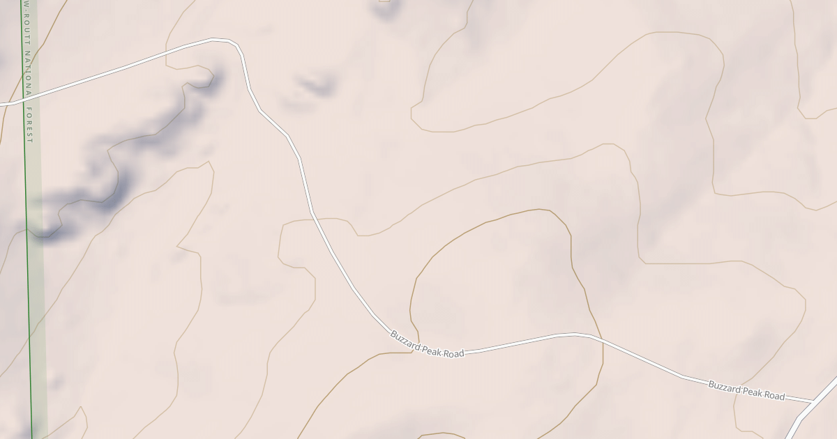 Map preview of BUZZARD PEAK ROAD