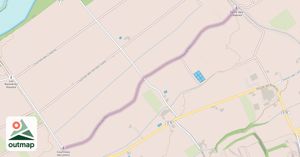 Map of Courroie du Rieu