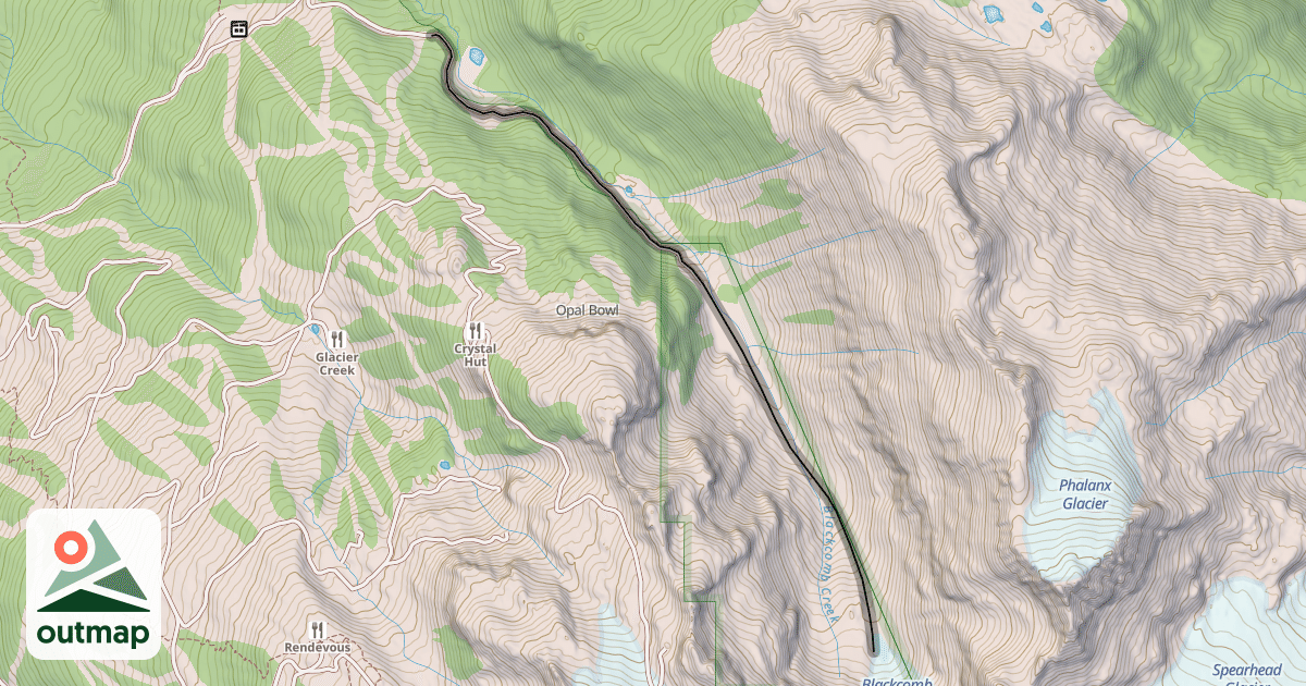 Map of Glacier Road
