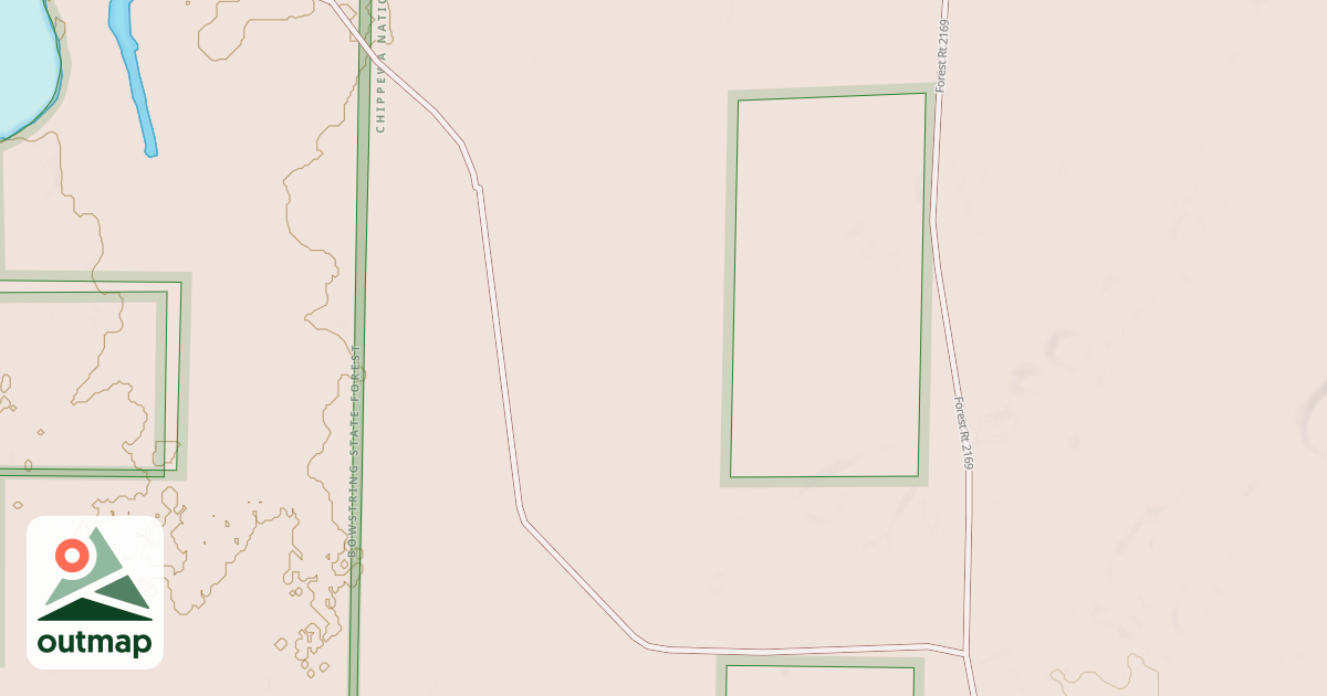 Map of EAST LYDICK LAKE