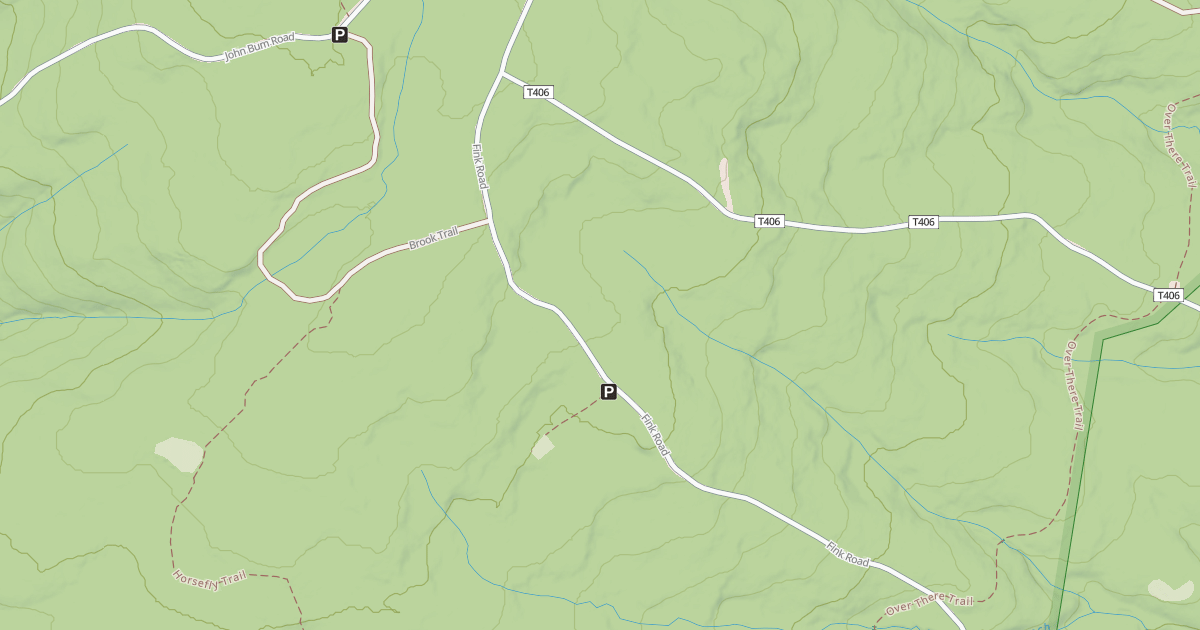 Map preview of Rothrock State Forest Trough Creek Snowmobile Trails