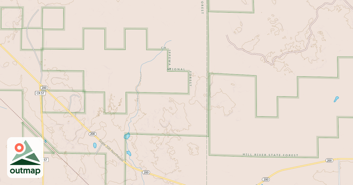 Map of MN 200 SPUR 2751