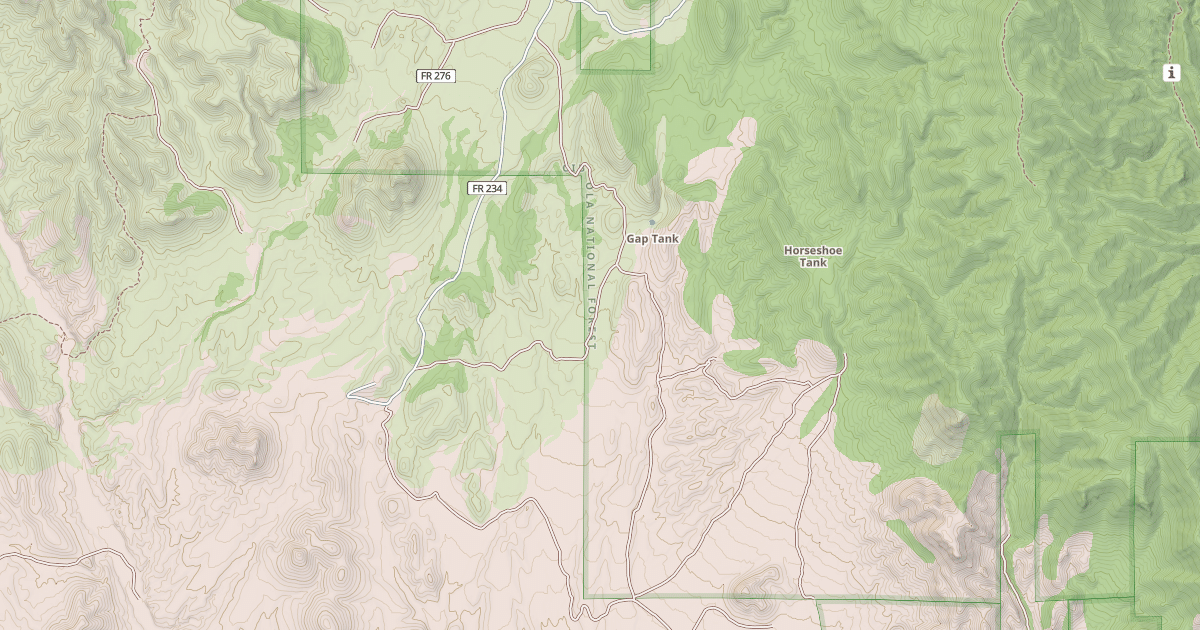 Map preview of USFS Motor Vehicle Use Map Roads {CEB40171-2A6A-4676-A2CA-C216A88E7EAA}