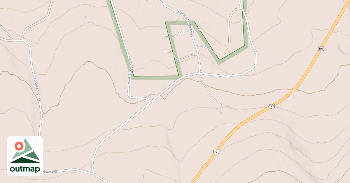 Map of FLAMING GORGE ACRES