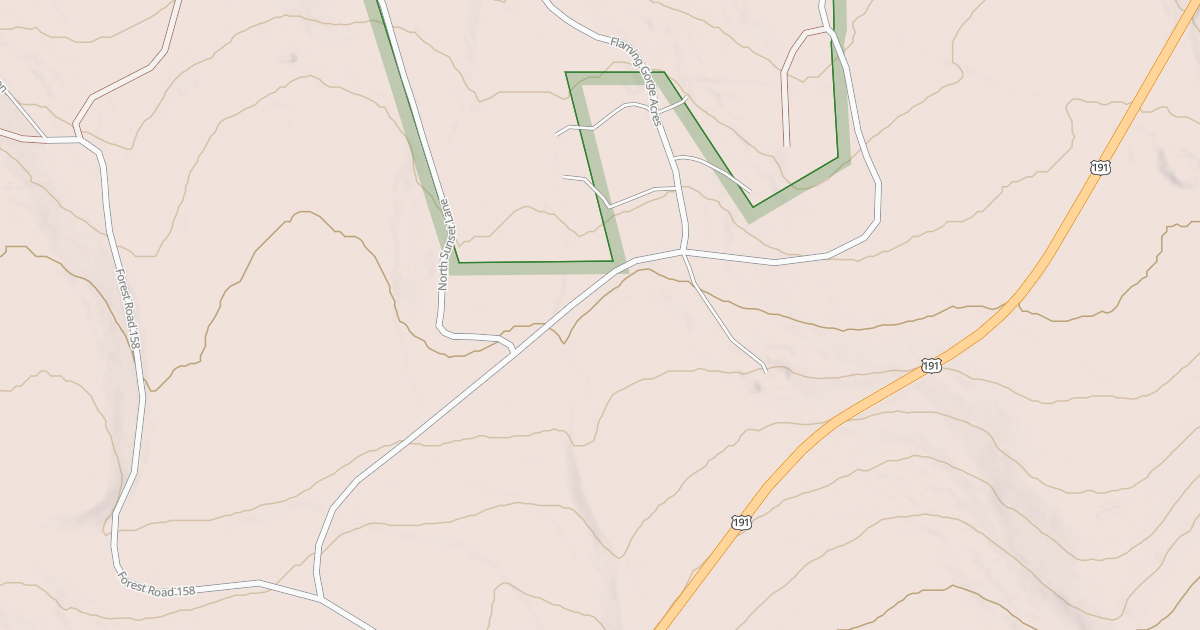 Map preview of FLAMING GORGE ACRES
