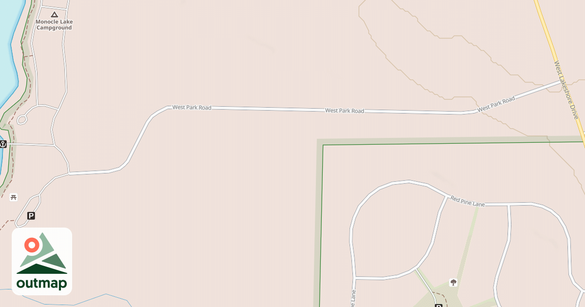 Map of MONOCLE LAKE
