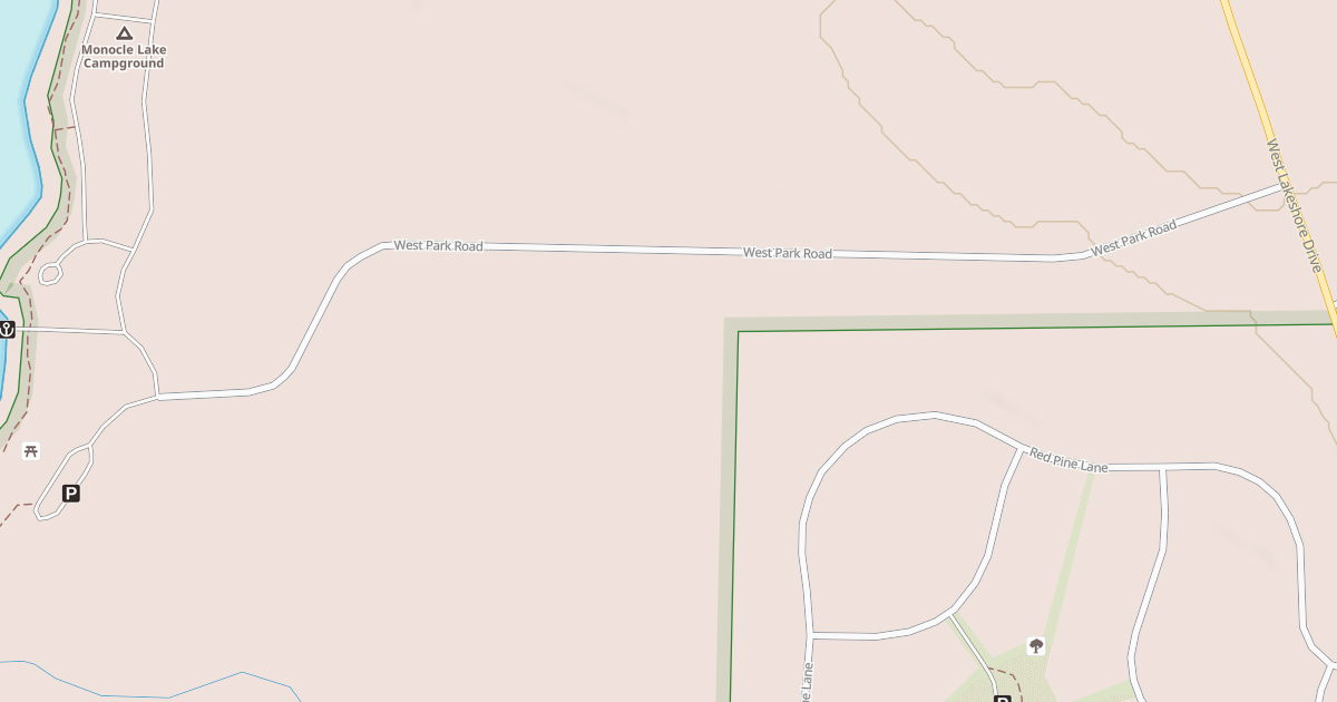 Map preview of MONOCLE LAKE