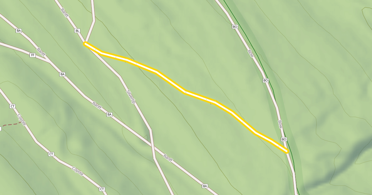 Map preview of Banff