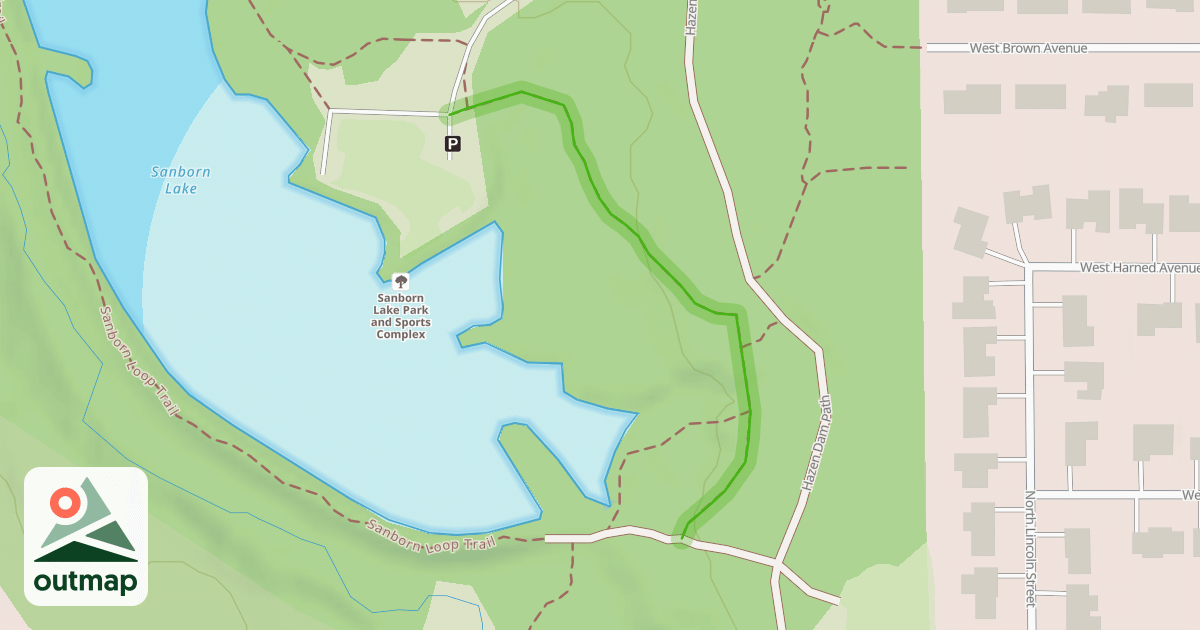 Map of Sanborn Loop Trail