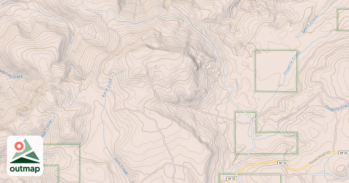 Map of USFS Motor Vehicle Use Map Roads {98415B9B-7BD2-4E41-8B2D-54FC1B2329FB}