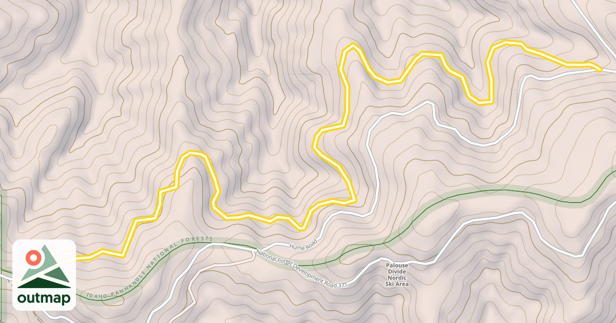 Map of National Forest Development Road 1479