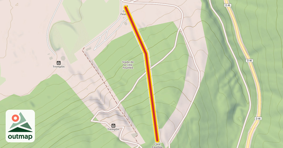 Map of Côte Feuillée