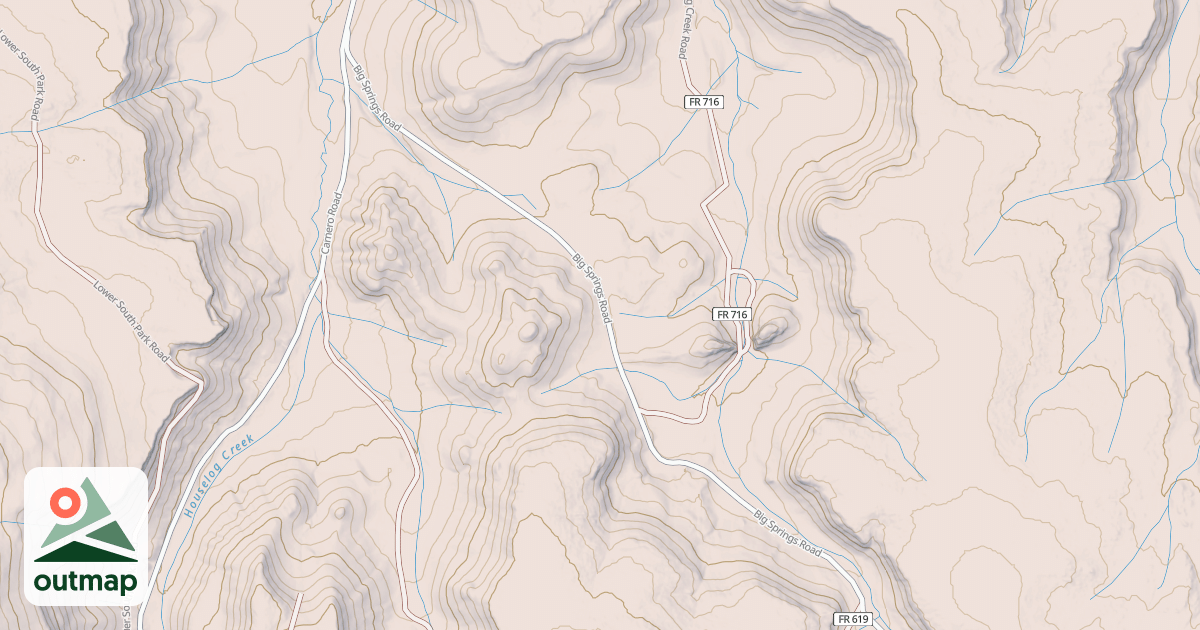 Map of BIG SPRINGS