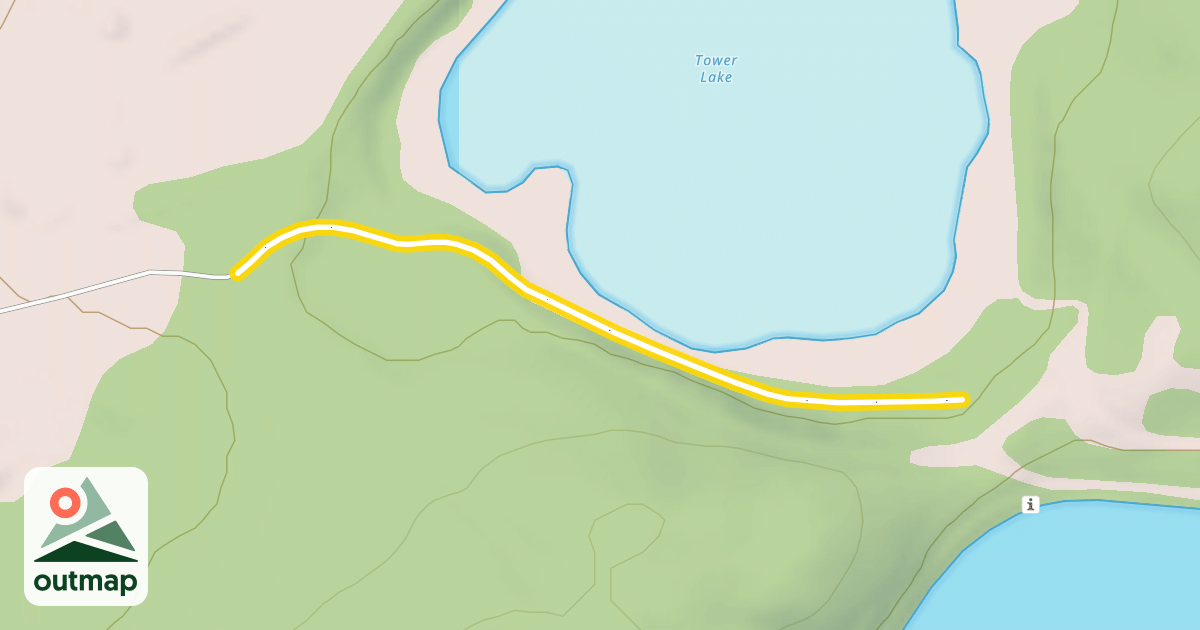 Map of Whispering Pines Trail