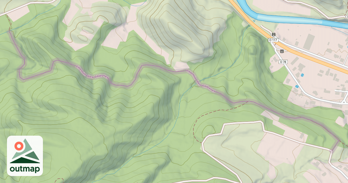 Map of Chemin des Chèvres