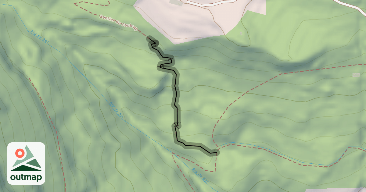 Map of Sentier du Fouloup