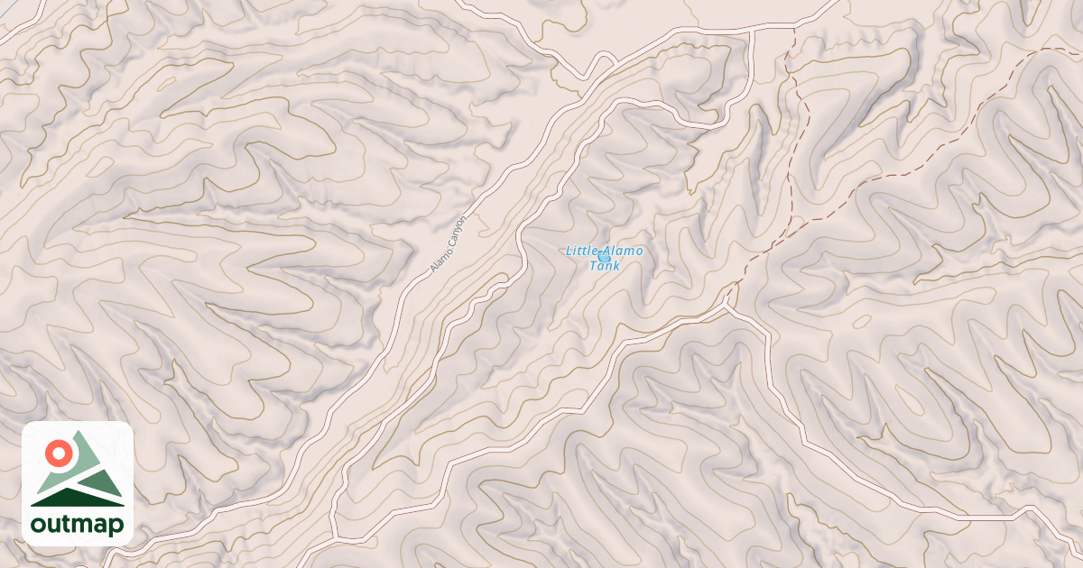 Map of LITTLE ALAMO TANK