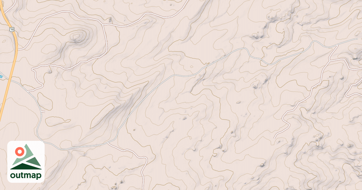 Map of CARIBOU MESA