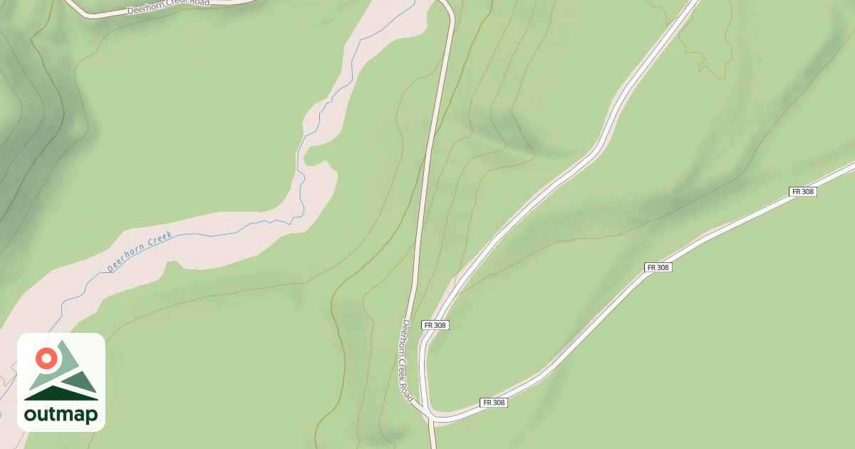 Map of DEERHORN CREEK