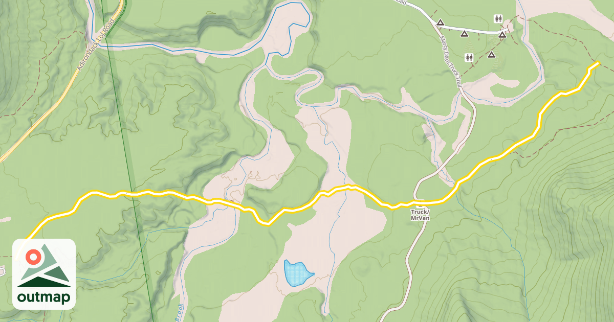 Map of Mr. Van Ski Trail