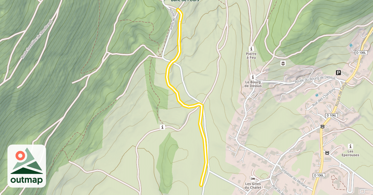 Map of Scandinave - Petit Bois / Banc de l'Ours