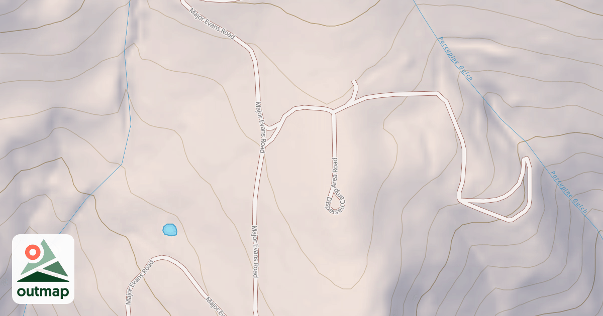 Map of DISPERSED CAMP AREA
