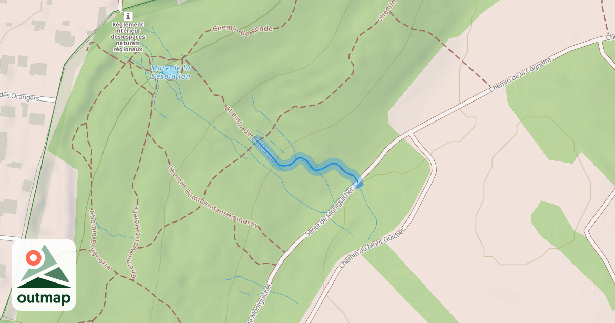 Map of Chemin de Bellevue