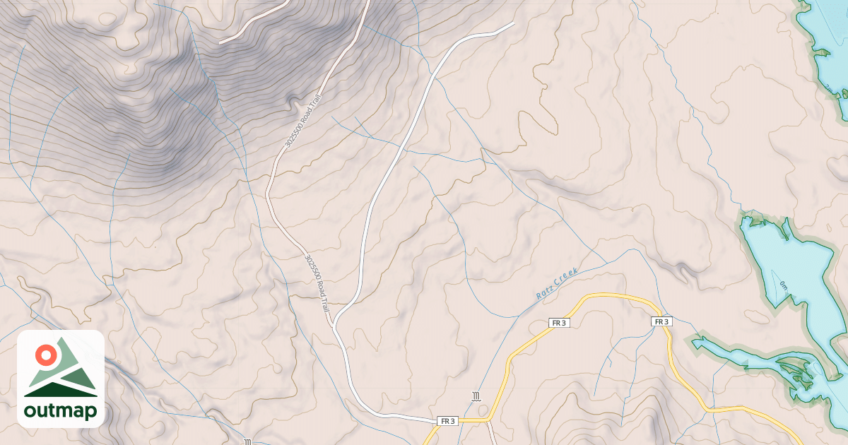Map of USFS Motor Vehicle Use Map Roads {B003F56B-54BC-4100-8599-C384F62525C9}