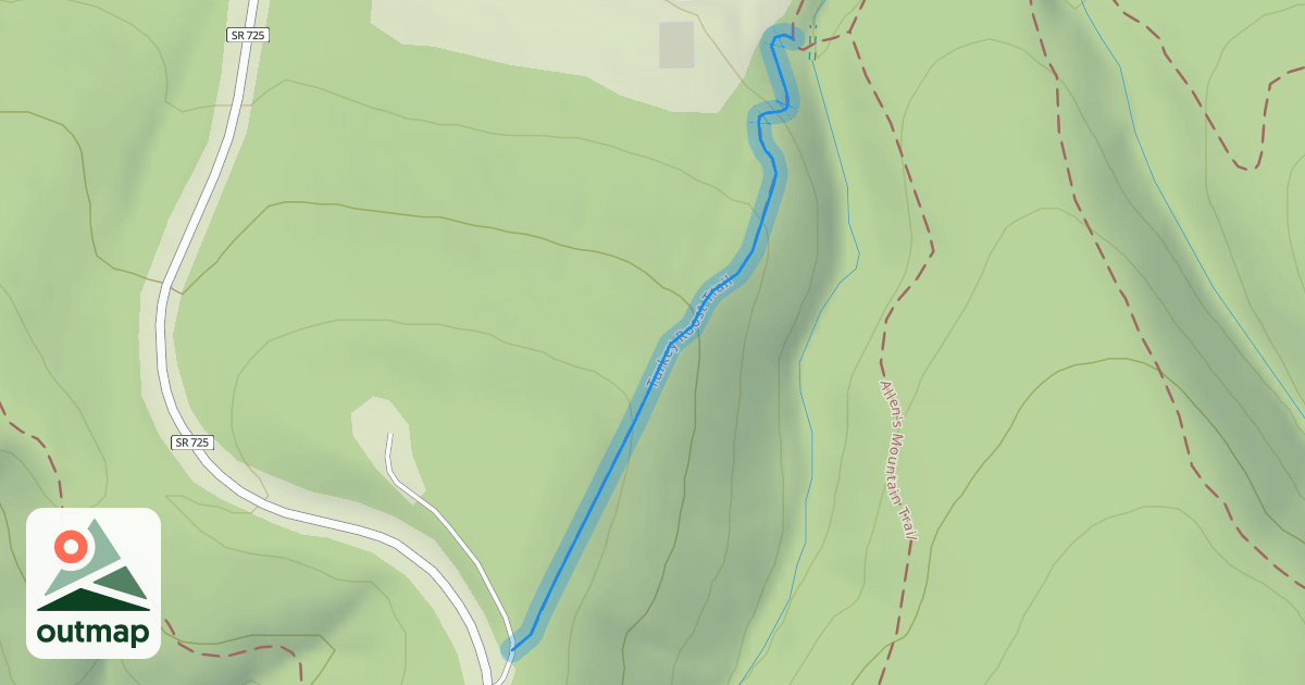 Map of Turkey Roost Trail