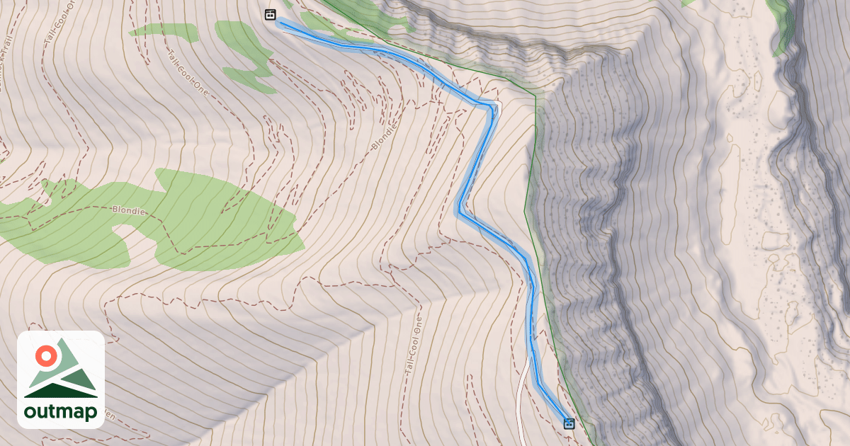 Map of Headwall Traverse