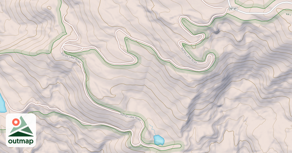 Map of BARLEY LAKE