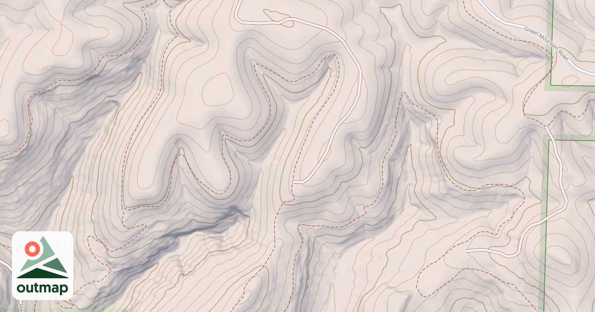 Map of PETRIE CAVE RIDGE