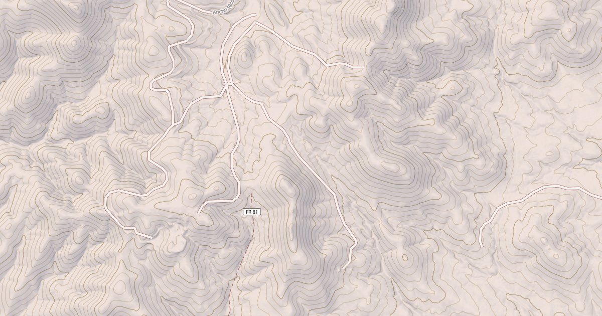 Map preview of USFS National Forest System Roads {876DFC91-6B77-4EB0-90E1-638BA22EEF83}
