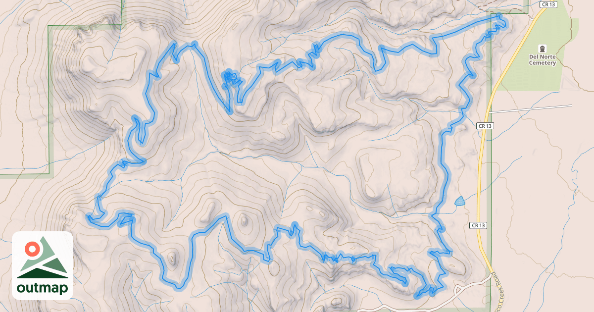 Map of Pronghorn Loop