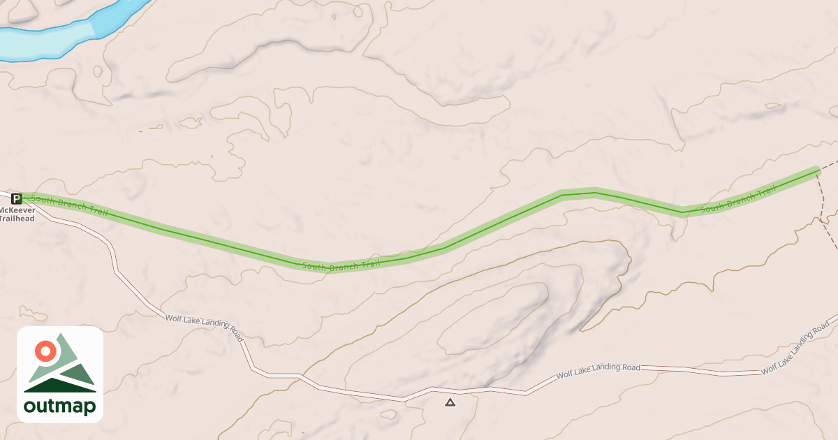 Map of South Branch Trail