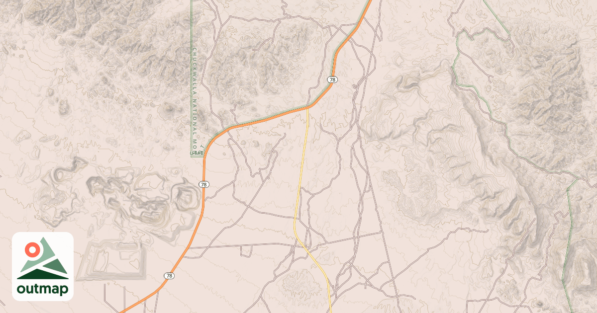 Map of BLM National GTLF Public Motorized Roads af02d521-677b-4b44-b183-b37e57397286