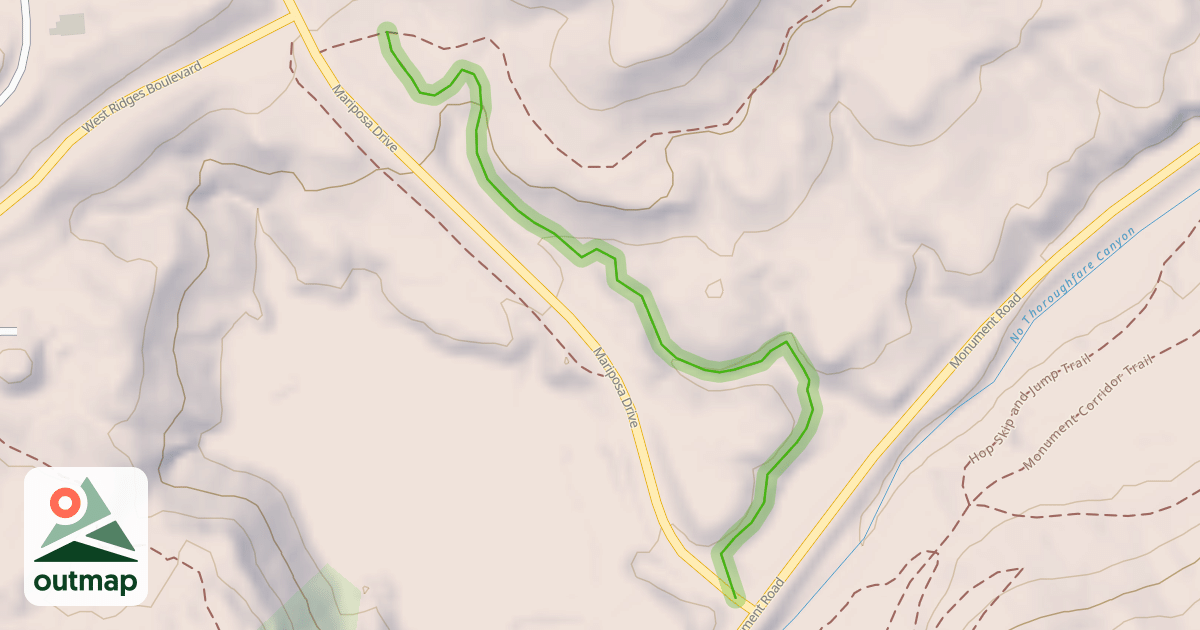 Map of Painted Bowl Trail