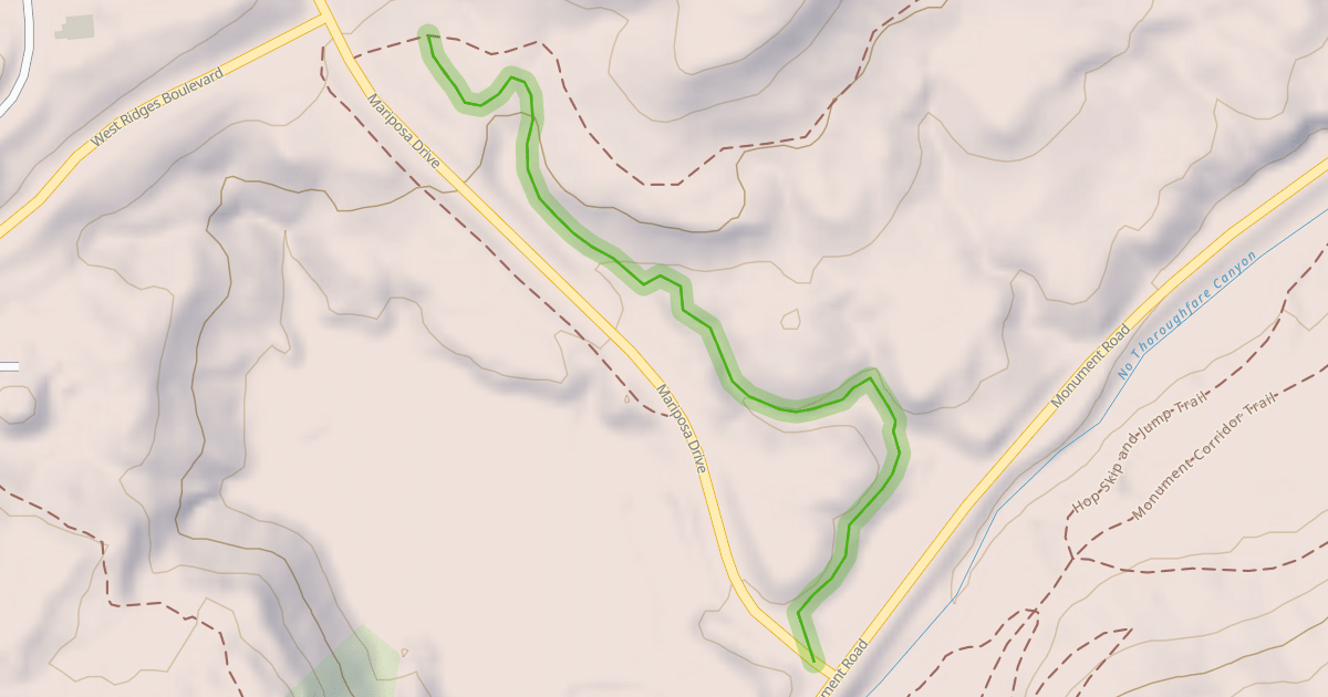 Map preview of Painted Bowl Trail
