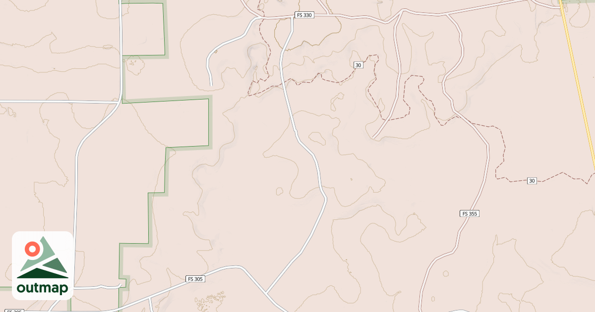 Map of MOCCASIN BRANCH