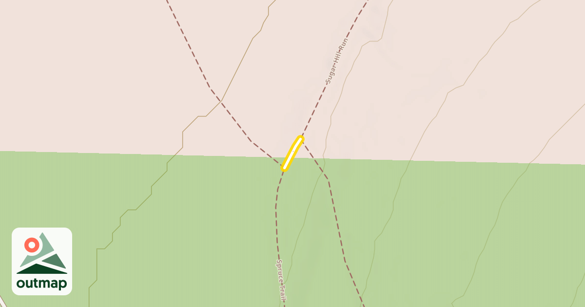 Map of Sugar Hill Run